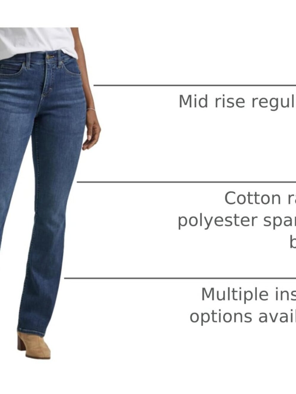 Women's Ultra Lux Comfort with Flex Motion Bootcut Jean - Picture 6 of 6